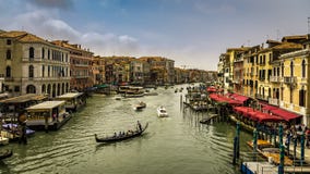 View of the Grand Canal in Venice stock photography View of the Grand Canal in Venice stock photography