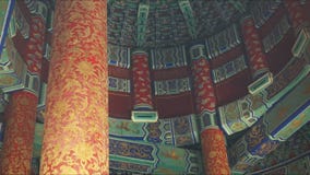 Interior of the roof of the temple of heaven, Beijing