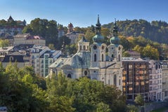 View of Karlovy Vary, Czech republic stock photo View of Karlovy Vary, Czech republic stock photo