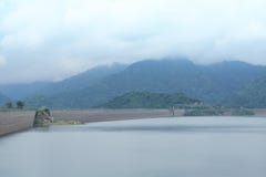View of Khun Dan Prakan Chon Dam in Thailand royalty free stock image View of Khun Dan Prakan Chon Dam in Thailand royalty free stock image