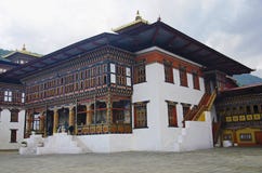 View of the King`s Palace. Known as Dechencholing Palace. Thimphu.
