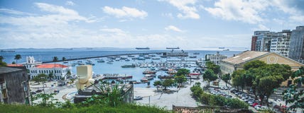 View of Lacerda Elevator in Salvador, Bahia, Brazil. royalty free stock photo View of Lacerda Elevator in Salvador, Bahia, Brazil. royalty free stock photo