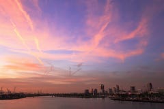 A view of Long Beach marina, California from a cruise ship duri Stock Photo A view of Long Beach marina, California from a cruise ship duri Stock Photo