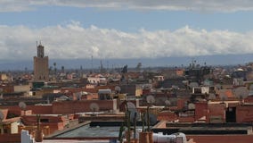 View at marakesh from roof top stock photo View at marakesh from roof top stock photo