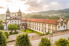 View at the Monastery Sao Bento in Santo Tirso ,Portugal royalty free stock photo View at the Monastery Sao Bento in Santo Tirso ,Portugal royalty free stock photo