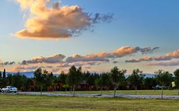 View on the mountain village royalty free stock photos View on the mountain village royalty free stock photos