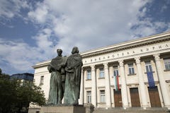 View of National Library St. Cyril and St. Methodius in Sofia, Bulgaria royalty free stock image View of National Library St. Cyril and St. Methodius in Sofia, Bulgaria royalty free stock image