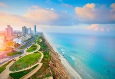 View of Netanya city, Israel Royalty Free Stock Photography View of Netanya city, Israel Royalty Free Stock Photography
