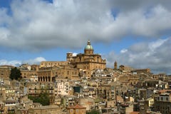 View Of A Typical Ancient City, Sicilia Stock Photo