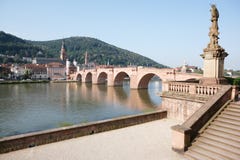 View Of Old Bridge At Heidelberg, Germany Royalty Free Stock Photography