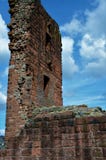 View Of Penrith Castle Tower Wall - Landmarks In Penrith, Cumbria. Royalty Free Stock Photo