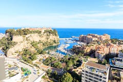 View Of Prince S Palace In Monte Carlo In A Summer Day, Royalty Free Stock Images