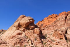 View Of Red Rock Canyon In The Mojave Desert. Royalty Free Stock Images