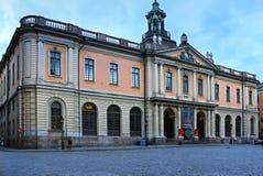 View Of The Nobel Museum In Stokholm Stock Image