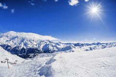 View Of Winter Mountain Landscape Stock Photos