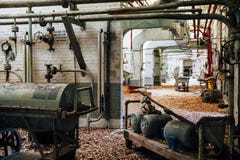 Black Powder Cart - Mixer House - Abandoned Indiana Army Ammunition Depot - Indiana Stock Photos Black Powder Cart - Mixer House - Abandoned Indiana Army Ammunition Depot - Indiana Stock Photos