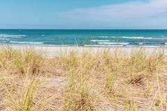view over the dune of the Baltic Sea in beautiful weather royalty free stock photos view over the dune of the Baltic Sea in beautiful weather royalty free stock photos