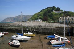 View Over Harbour At Lynmouth Stock Image