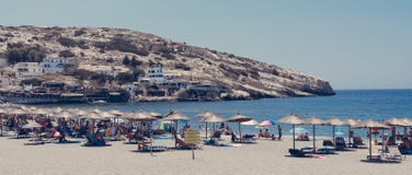 Matala beach, Crete Greece royalty free stock photography Matala beach, Crete Greece royalty free stock photography