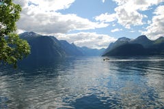 View Over The Fjord Stock Image