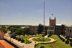 View of Palacio Lopez in Asuncion, Paraguay