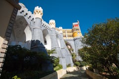 View of the Pena Palace royalty free stock photos View of the Pena Palace royalty free stock photos