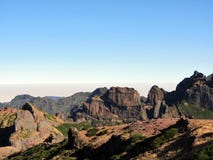 View from Pico Aiero, Madeira royalty free stock image View from Pico Aiero, Madeira royalty free stock image
