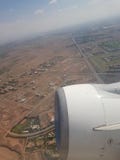 Landing in Marrakesh royalty free stock photos Landing in Marrakesh royalty free stock photos