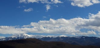 The mountains touch the sky stock image The mountains touch the sky stock image