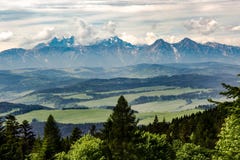 View on Tatra mountains range stock images View on Tatra mountains range stock images
