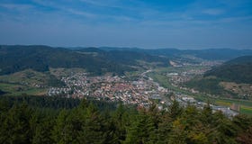 View to the Kinzig valley in the black forest