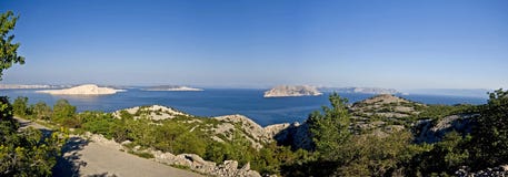View To The Big Blue And The Islands Royalty Free Stock Image View To The Big Blue And The Islands Royalty Free Stock Image
