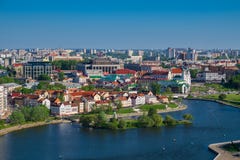 View on a Trinity suburb - old historic centre, and Minsk Stock Photo View on a Trinity suburb - old historic centre, and Minsk Stock Photo