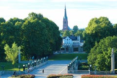 Vigeland Park in Oslo, Norwegen stockbilder Vigeland Park in Oslo, Norwegen stockbilder