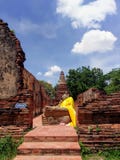 Viharaen av att vila Buddha i Ayutthaya royaltyfri foto Viharaen av att vila Buddha i Ayutthaya royaltyfri foto