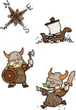 Viking Cartoon Royalty Free Stock Images