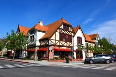 Vila dinamarquesa em Solvang Calif?rnia imagem de stock Vila dinamarquesa em Solvang Calif?rnia imagem de stock