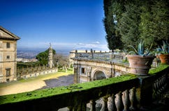 Villa Aldobrandini i Frascati Teater av vattnet Roma Lazio, Italien royaltyfria bilder Villa Aldobrandini i Frascati Teater av vattnet Roma Lazio, Italien royaltyfria bilder