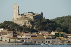 Village de Gruissan dans les Frances Photographie stock Village de Gruissan dans les Frances Photographie stock