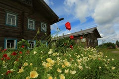 Village de Mandrogi en été, Russie photographie stock Village de Mandrogi en été, Russie photographie stock
