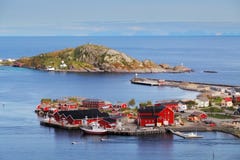 Village in norway with house, Lofoten, Reine stock images Village in norway with house, Lofoten, Reine stock images