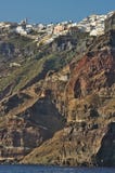 Village on top of the hill, Santorini island, Greece stock photos Village on top of the hill, Santorini island, Greece stock photos