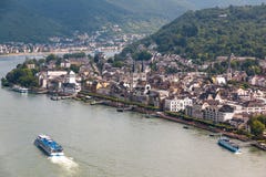 Villaggio del vino di Boppard al Reno immagini stock libere da diritti Villaggio del vino di Boppard al Reno immagini stock libere da diritti