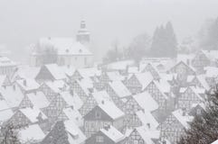 Ville allemande en hiver image libre de droits Ville allemande en hiver image libre de droits