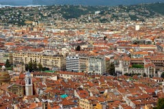 Ville de Nice - vue de la ville d'en haut image libre de droits Ville de Nice - vue de la ville d'en haut image libre de droits