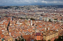 Ville de Nice - vue de la ville d'en haut photographie stock libre de droits Ville de Nice - vue de la ville d'en haut photographie stock libre de droits