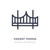 vincent thomas bridge icon on white background. Simple element illustration from Monuments concept stock illustration vincent thomas bridge icon on white background. Simple element illustration from Monuments concept stock illustration