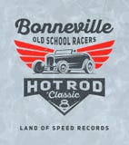 Vintage american hot rod car logo. vector illustration Vintage american hot rod car logo. vector illustration