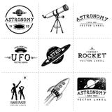 Vintage Astronomy Labels vector illustration Vintage Astronomy Labels vector illustration