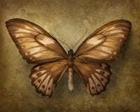 Vintage background with butterfly